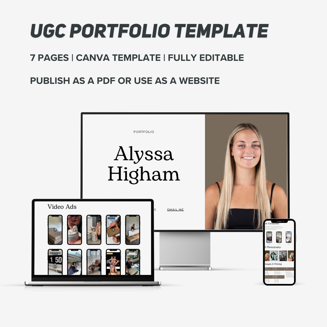 UGC Creator Portfolio Template