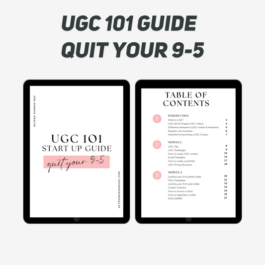 UGC 101 Guide: Quit Your 9-5