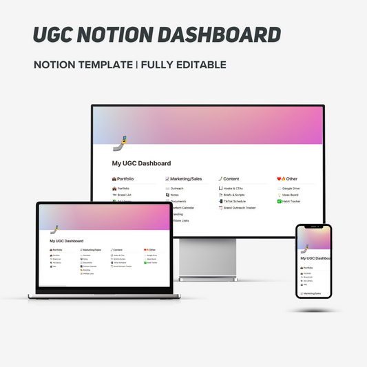UGC Notion Dashboard